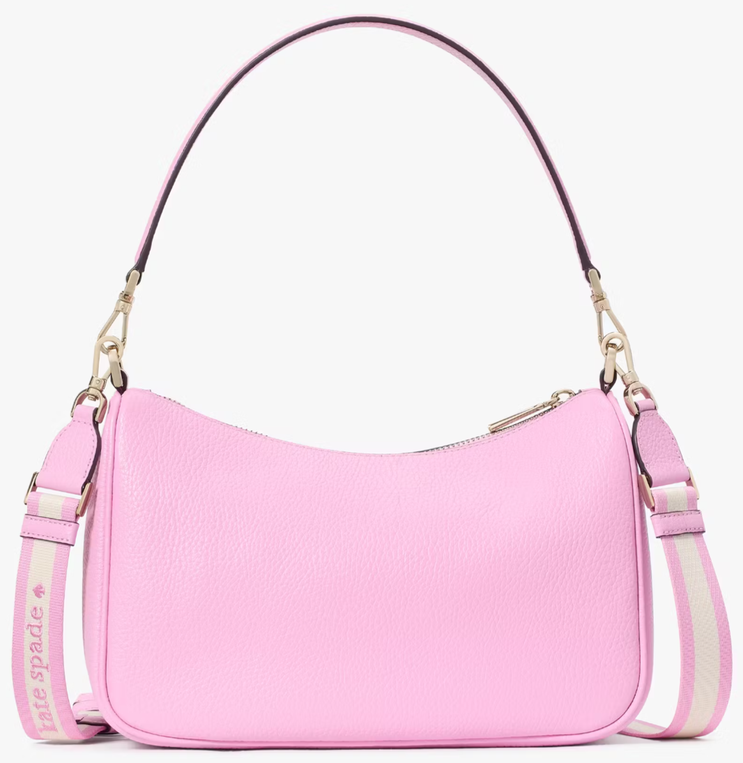 Kate Spade Emma Shoulder Bag Pink Leather Crossbody Purse KK068 Kate Spade Emma Shoulder Bag Pink Leather Crossbody Purse KK068