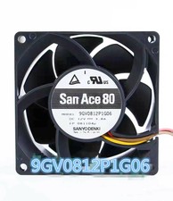 Sanyo 9GV0812P1G06 12V 3.8A 8038 4-wire 8CM Chassis Cooling Fan