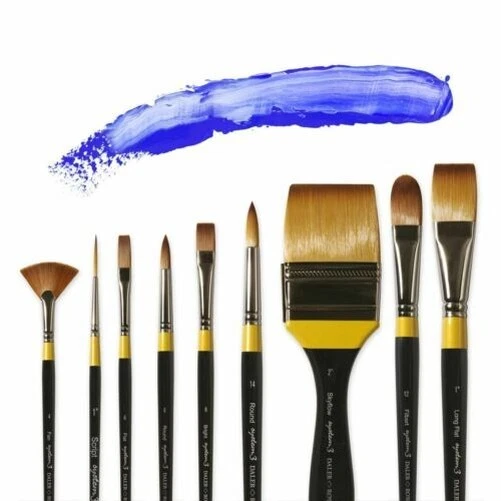 Daler Rowney System 3 Acryl Pinsel Verschiedene Größen Und Formen - Bild 1 von 1