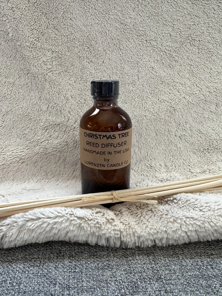 Lorenzen Candle Co Christmas Tree Reed Diffuser Set 3Oz | Handmade in the USA - Image 2 of 3
