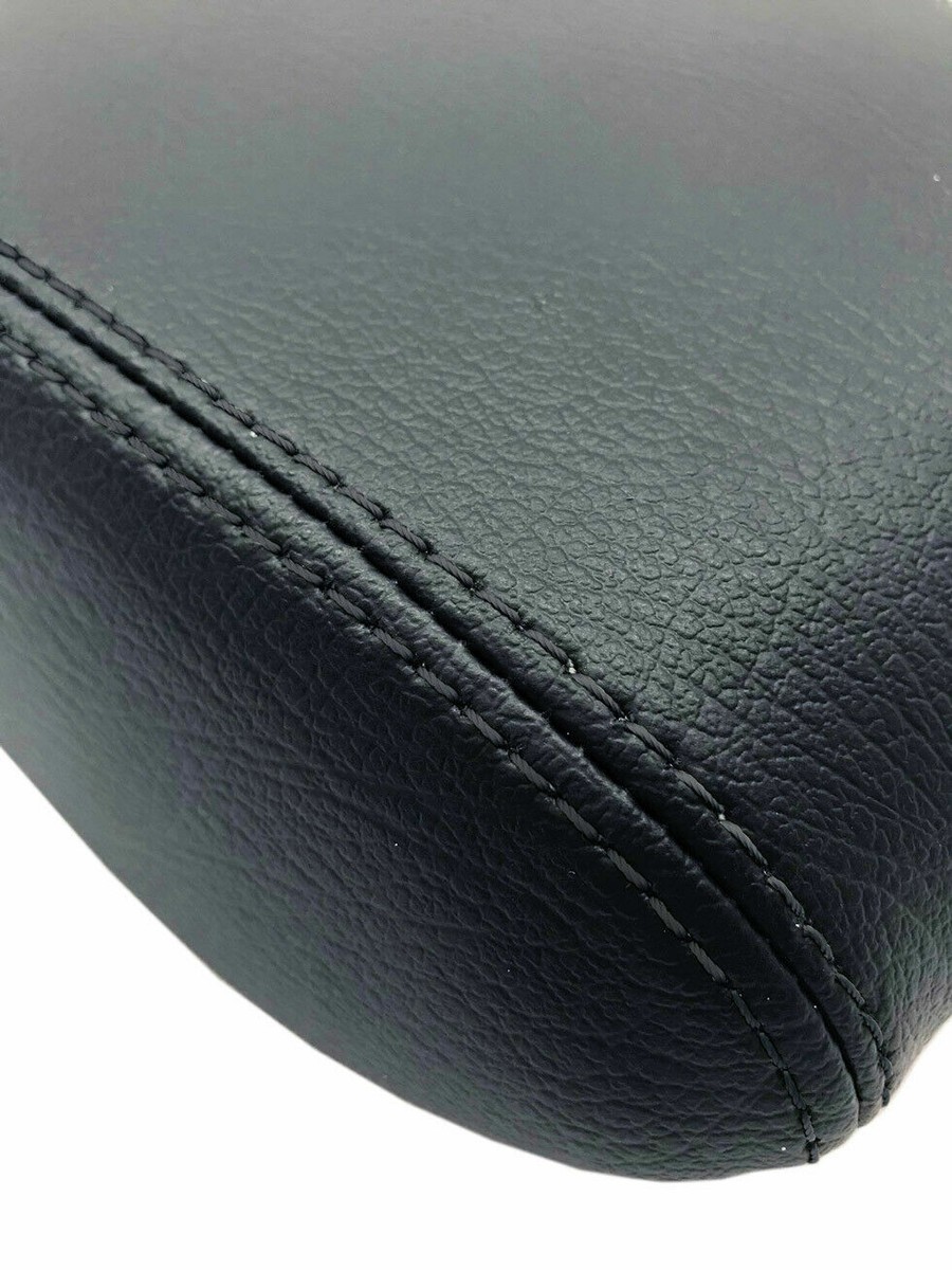 Genuine Leather Center Console Armrest Cover For Subaru Impreza WRX STI Crosstrek 2008-2017 - Red Stitch