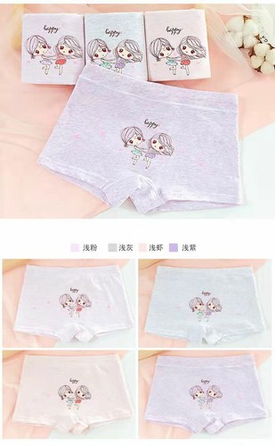 New Cotton Soft Girls Underwear Boxer Shorts Pupils' Briefs Knickers baby Kids - Picture 12 of 17