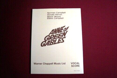 Anne of Green Gables (Vocal Selections) .Songbook Notenbuch .Piano Vocal