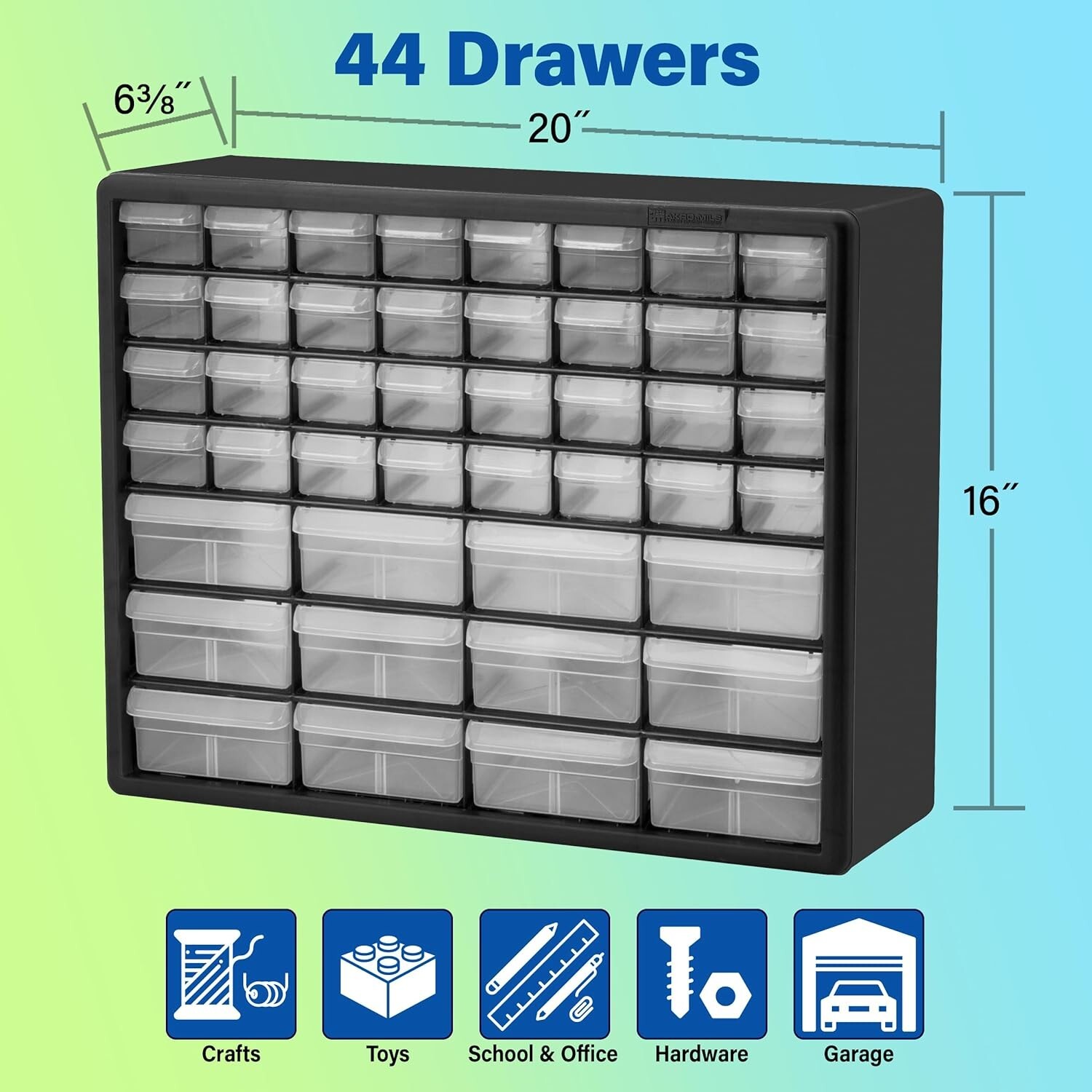 10144, 44 Drawer Plastic Parts Storage Hardware and Craft 20