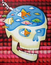 Art print 8x10 "Delve into Your Mind" printed on color photo stock