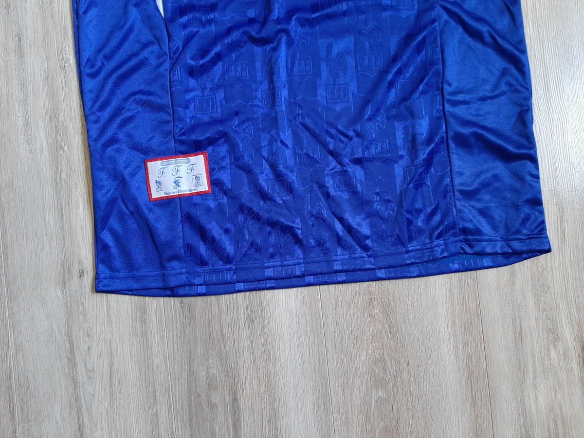 France Home football shirt 1996/1998 Jersey Adidas Soccer France Home football shirt 1996/1998 Jersey Adidas Soccer