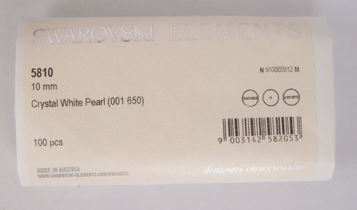 Genuine SWAROVSKI CRYSTAL PEARL ELEMENT #5810 ROUND BEAD ~ Many Color & Size - Picture 145 of 146