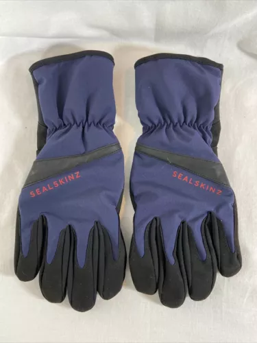 Sealskinz Bodham Waterproof All Weather Cycle Glove Size L Blue/Black