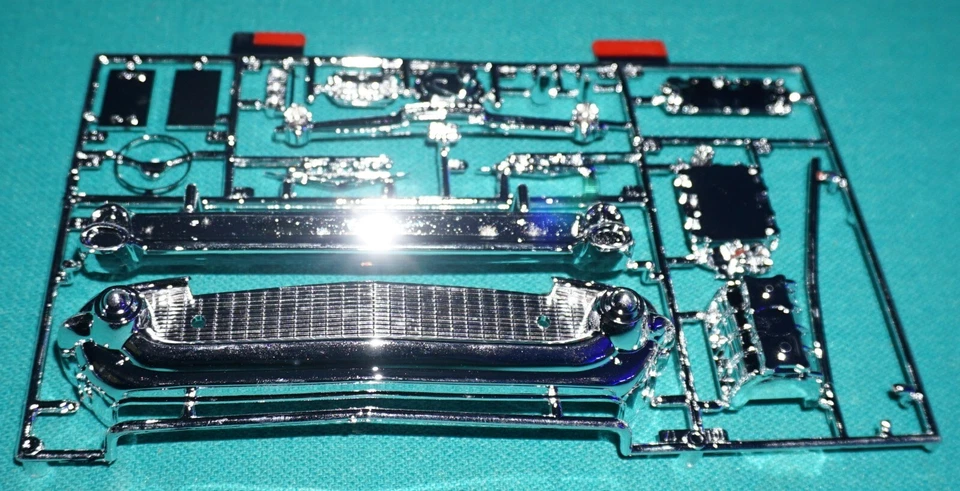 '57 Chevy Sports Coupe Monogram 1/12 Chrome Bumpers & Blower Etc. - Image 2 of 2