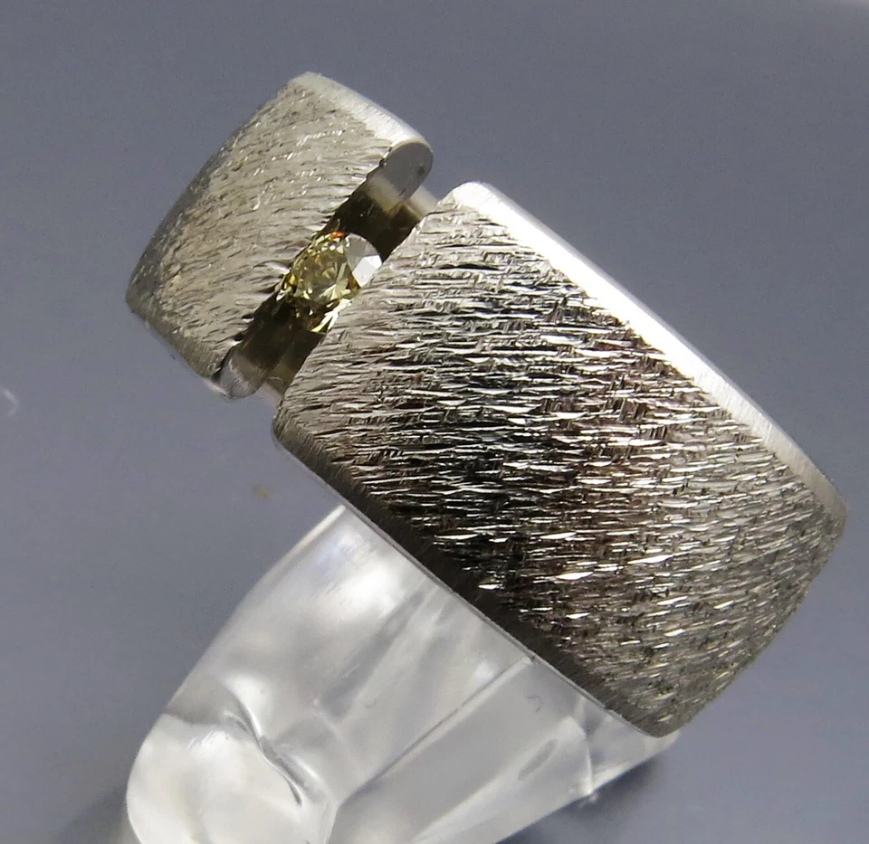 REIF-DESIGN - MARKANTER BRILLANT SPANNRING - AUS EIGENER GOLDSCHMIEDE - Bild 3 von 4