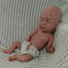 40cm Sleeping Preemie 3.63lbs Newborn Boy Platinum Silicone Reboen Baby Dolls US