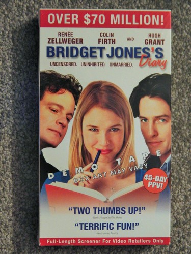 Bridget Jones S Diary New Vhs 1990s Rare Screener Renee Zellweger Colin Firth Ebay
