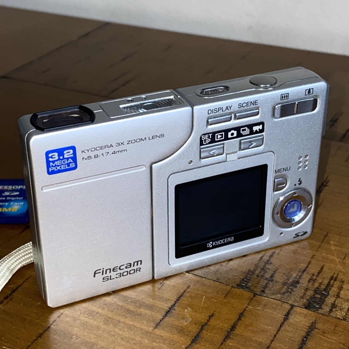 Kyocera Finecam SL300R 3.0 MP Digital Camera Compact 3X Zoom Lens