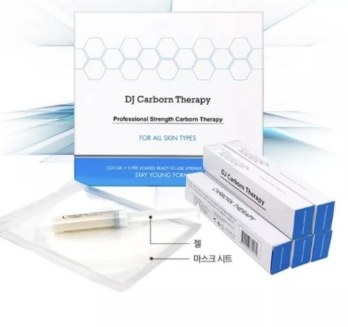 DJ CARBON Therapy CO2 Gel Mask 1Pack of 5 Gels & 5 Sheet Masks KB050 - Picture 8 of 16
