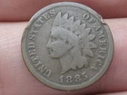 1885 Indian Head Cent Penny- Good/VG Details