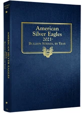 Whitman Classic Coin Album 4898 US Silver Eagle ASE 2021-2024 (2 Pages)  Book