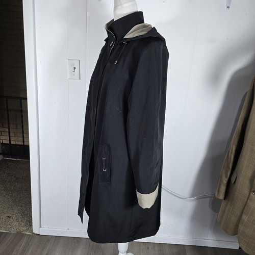 Gallery Wms M Black Removable Hood Zip Out Lining Jacket Coat B34 - Picture 20 of 24