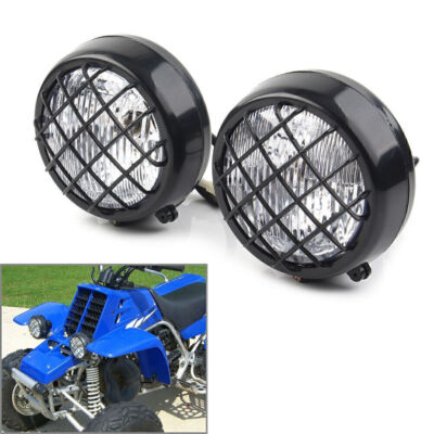2x Linsen-LED-Grills Scheinwerfer passend für Yamaha Banshee 1987 06 Warrior 350