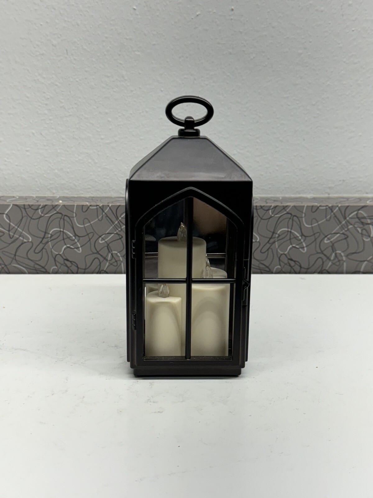 Bath & Body Works Christmas Triple Candle Light Up Lantern Wallflower Nightlight-image