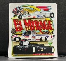 VRHTF "NHRA SUPER COOL "EL MIRAGE DRY LAKES SPEED TRIALS" 3"X 4" STICKER