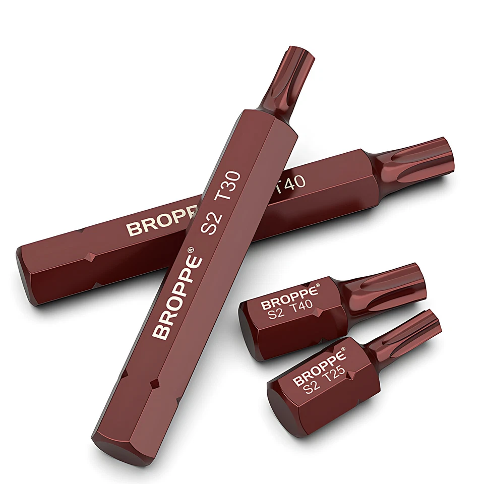 T20 25-T55 Torx Screwdriver Bits Set Magnetic Impact Drill Driver Hex Shank 10mm - Image 4 of 4