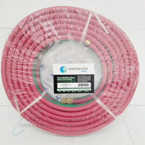 Matheson 50' Grade T 1/4" Twin Welding Hose with BB Fittings All Fuel Gases eBay