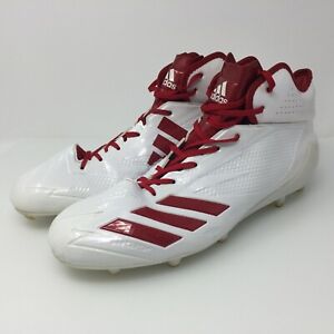 Adidas Soccer Cleats Shoes White \u0026 Red 