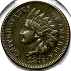 1875 Indian Head One 1 Cent   R1875
