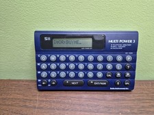 VINTAGE Seiko 1987 SII - Directory, Spell CheckerCalculator WORKS Preowned Read