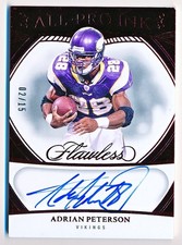 2025 Flawless Adrian Peterson All-Pro Ink Ruby Auto #API-APN (02/15)