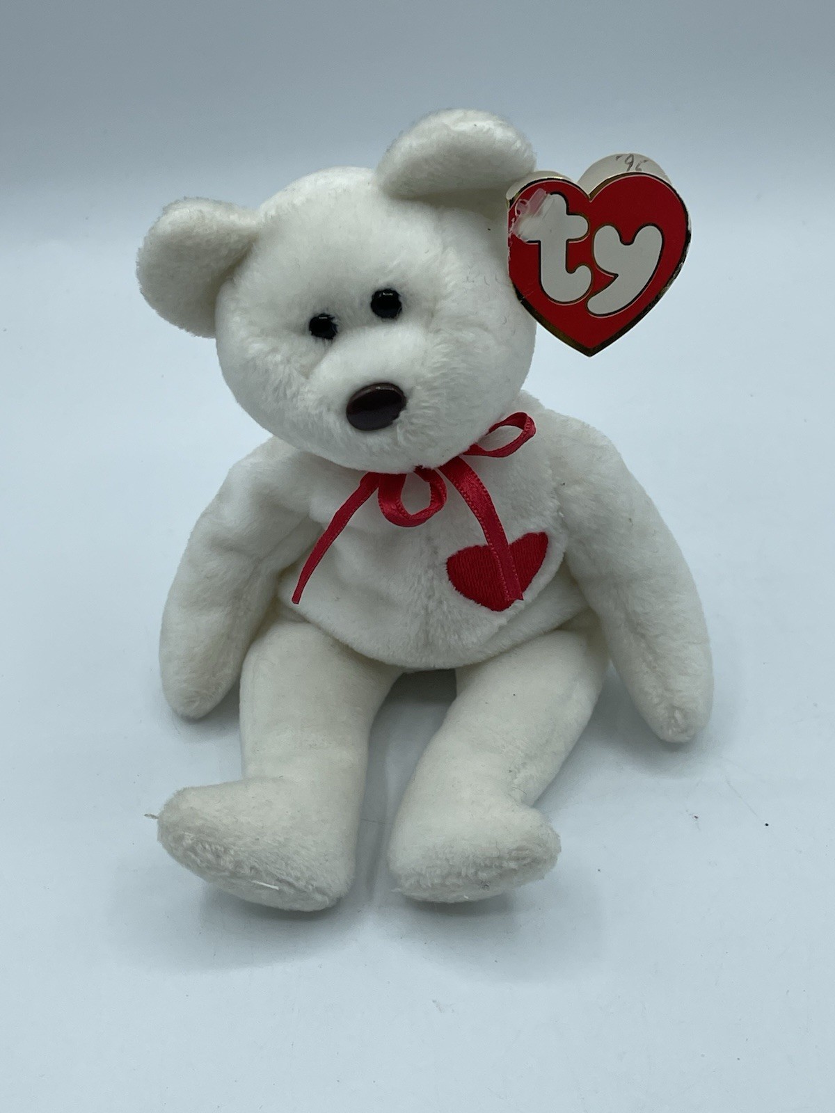 Vintage Ty 4058 Valentino Bear Beanie Baby 1993 With Tags