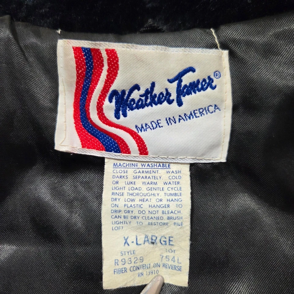 Chaqueta Negra De Colección Weather Domer Piel Sintética Y2K Estilo Bombardero Glamour Retro Para Mujer XL Foto 3 de 4