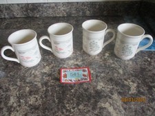 4 x Biltons Coloroll Pagoda mugs