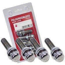 Felgenschloss Kugelbund R12 M14x1,5 44mm für VW Beetle Bora Kombi Caddy III Kast