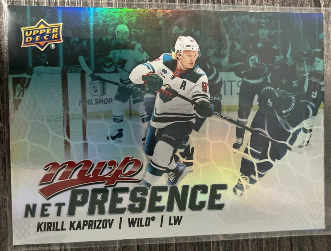 2025-26 Upper Deck MVP Kirill Kaprizov - Minnesota Wild #NP-13 Net Presence
