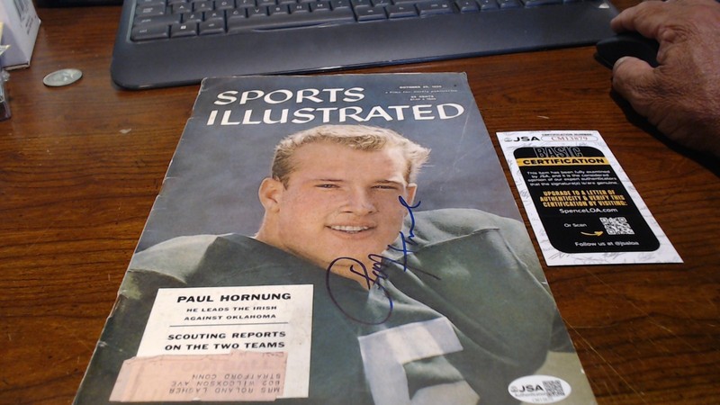 Paul Hornung HOF Signed/Auto 1956 Sports Illustrated Magazine JSA CERT