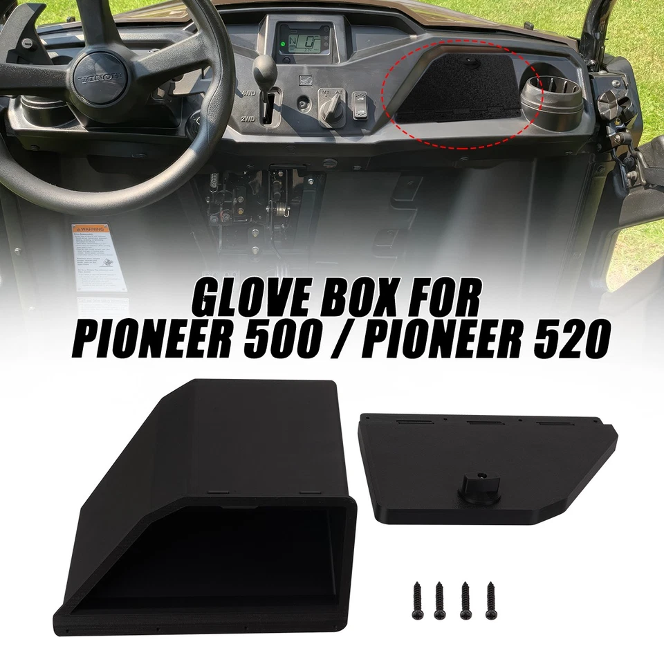 Black Glove Box for Honda Pioneer 500 / Pioneer 520-Quality Assurance - Image 2 of 4