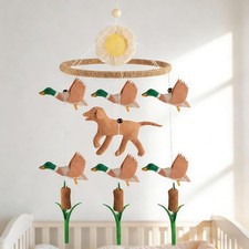 Crib Mobile for Boys Girls, Mallard Duck Baby Mobile for Crib, Mallard Duck N...