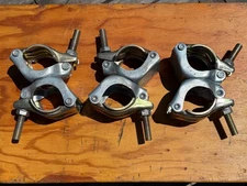(3) Modern Studio Equipment Swivel Cheeseboro Grid Clamps *Free Shipping*