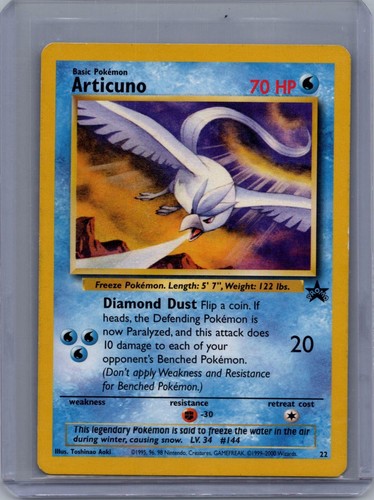 POKEMON ARTICUNO 22 WIZARDS BLACK STAR PROMOS DMG