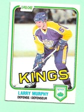 (1) LARRY MURPHY 1981-82 O-PEE-CHEE # 148 KINGS ROOKIE CREASED CARD (N5255). rookie card picture