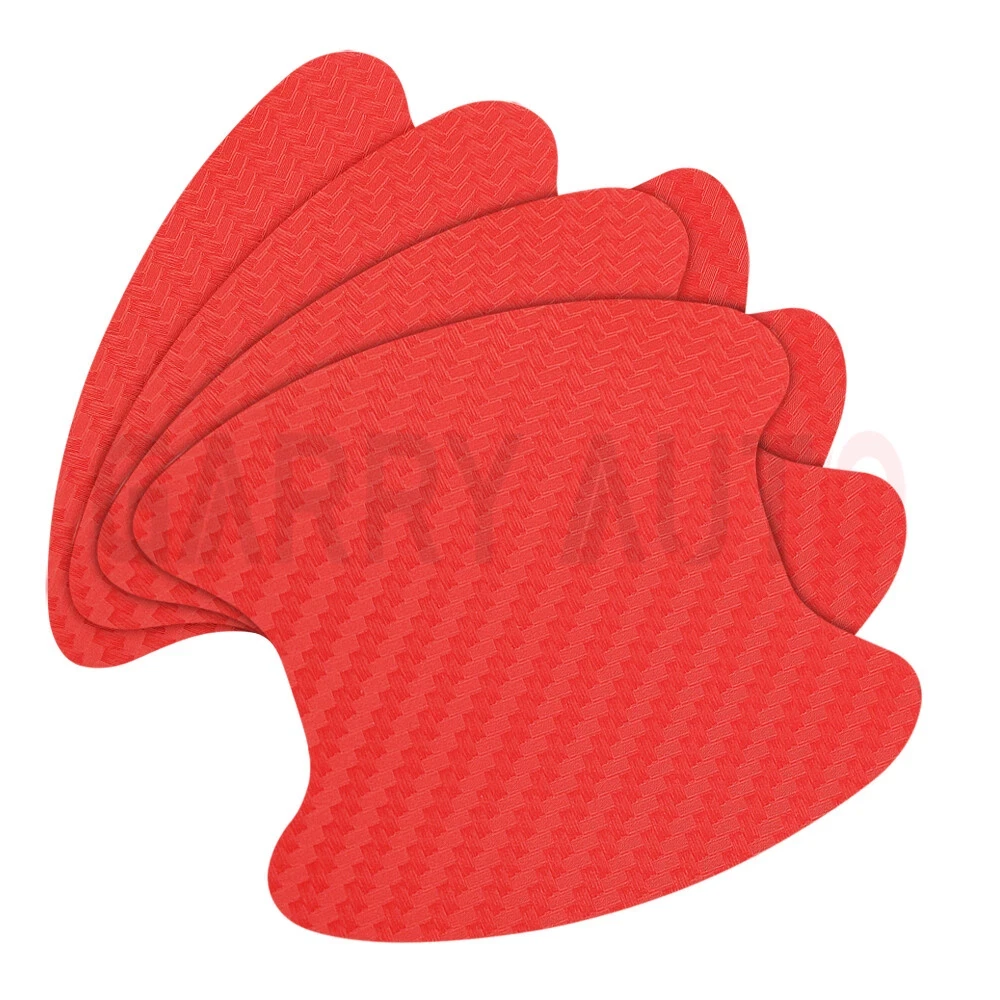 Red Carbon Fiber Car Door Handle Protector Film Anti Scratch Sticker 4PCs Set - product detail image 10