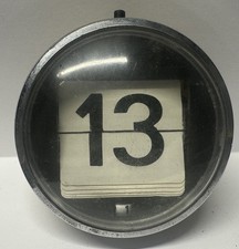 Vintage Design Stück ewiger Kalender Schweinwerfer Optik 1970 er Jahre Space Age