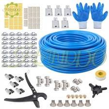 3/4" × 300ft Compressed Air Line Kit, Shop/Garage Aluminum Air Compressor Blue