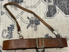 WW2 WWII German Army Military Leather Double Claw Officer Belt Zweidorn + Strap