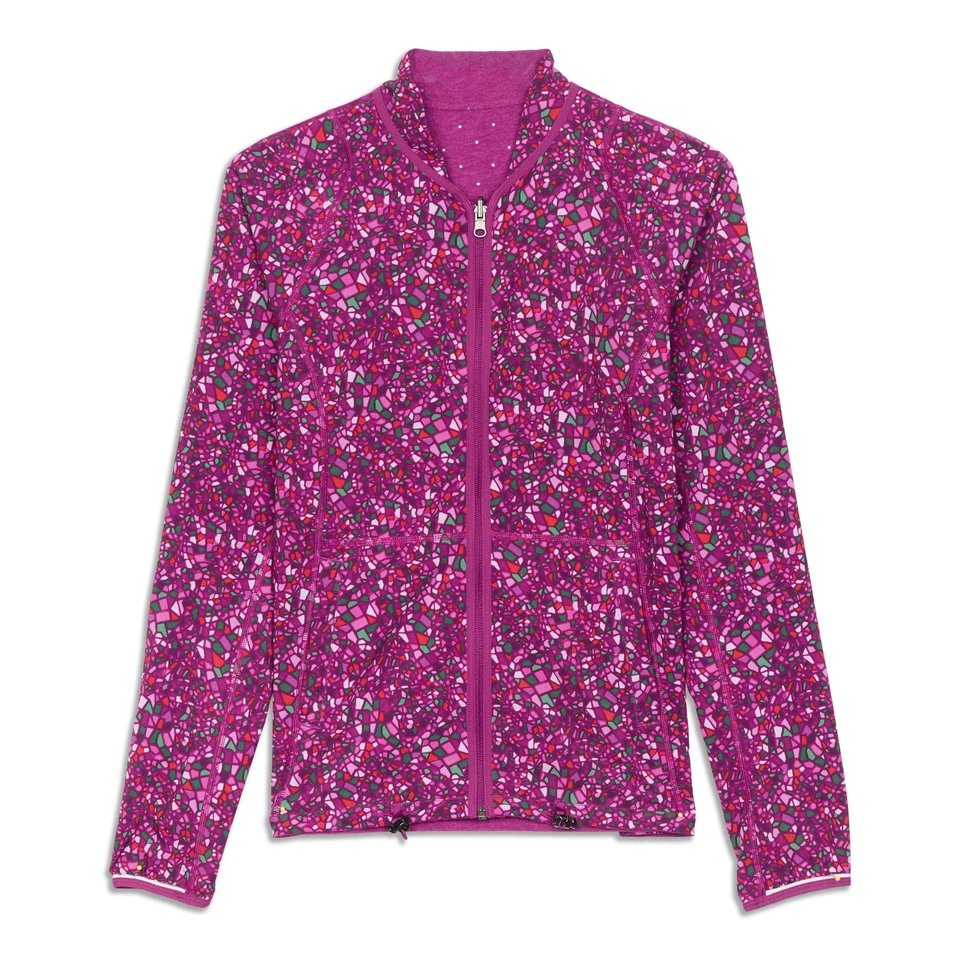 Chaqueta informal con cremallera para mujer Lululemon talla 6 multi