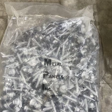 Metal Panels Inc. Hex Head Screws with Washers Pack #12 1.5 Inch