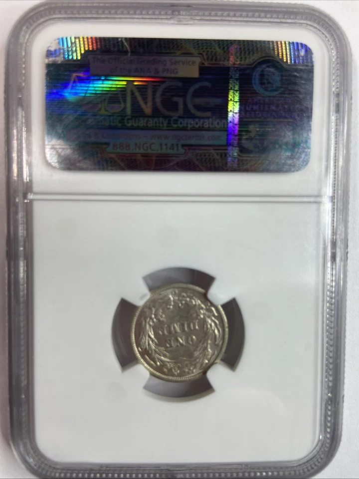 1892-O Barber Dime 10c NGC Certified MS61 - Image 2 of 4