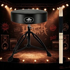 Drum Throne Seat,Adjustable Stool Drum Thick Padded Drum Throne Drummer Stool