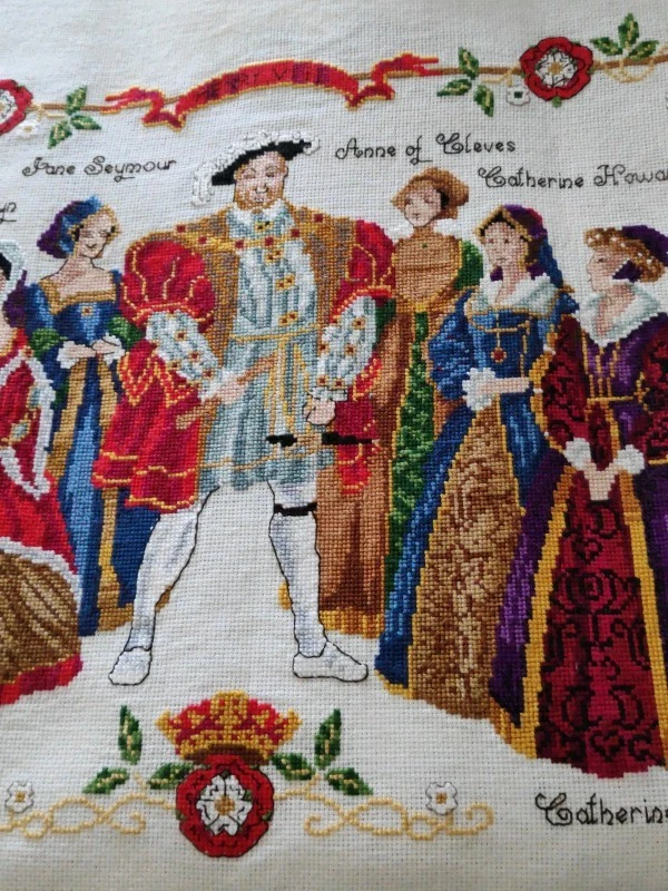 Cross Stitcher Art Henry 8th and Six Wives Fine Ready Work Finished 38×31 Cm - Image 3 of 4